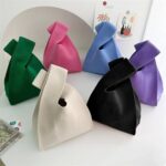 Mini Knot Wrist Bag - Handmade Knit Handbag for Women