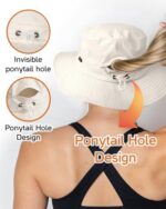FURTALK Women Sun Hat with Ponytail Hole, UPF 50+