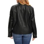 SPYM Women's Faux Leather Biker Jacket, Regular & Plus Size