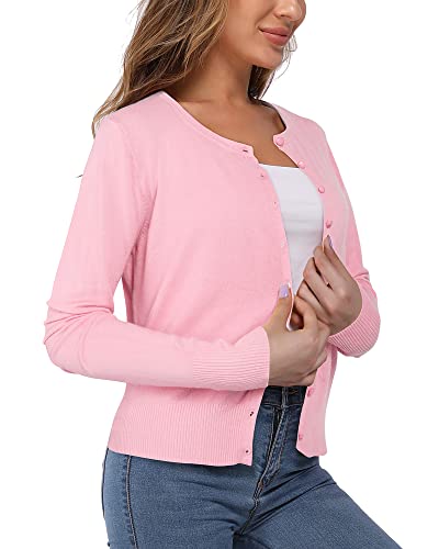 VOTEPRETTY Women's Lightweight Button Down Cardigan