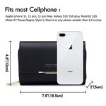 Roulens Small Crossbody Phone Bag, PU Leather, Adjustable Strap