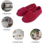 Git-up Diabetic Memory Foam Adjustable Slippers, Women