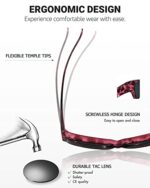 LVIOE Polarised Fitover Sunglasses, Round Frame, UV Protection