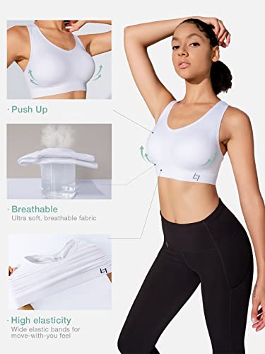 FITTIN Racerback Sports Bra - Padded Seamless Activewear
