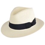 MAZ Unisex Paper Straw Foldable Panama Hat with Band
