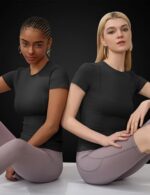 IECCP Women's Seamless Short Sleeve Workout Shirt