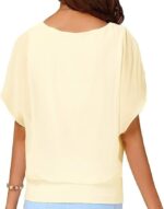 Yommay Summer Chiffon Blouses for Women - Short Sleeve