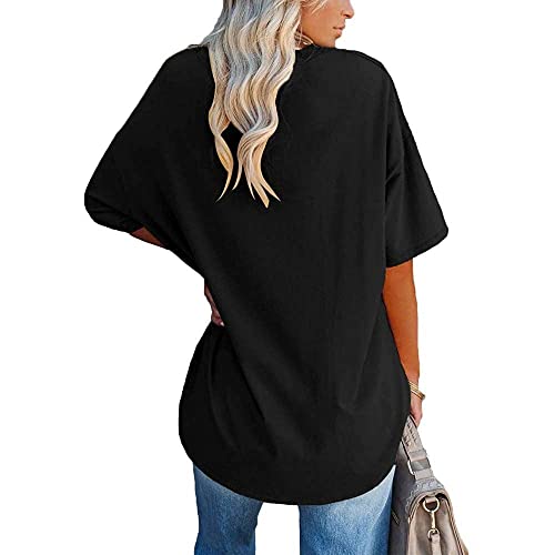 Famulily Women's Summer V Neck Half Sleeve Tunic Top