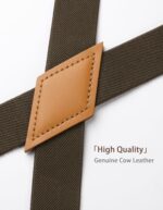 HISDERN Mens Braces with Strong Metal Clips Suspenders
