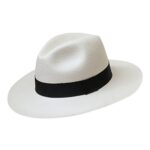 Tumia - White Fedora Panama Hat - Non-Rollable