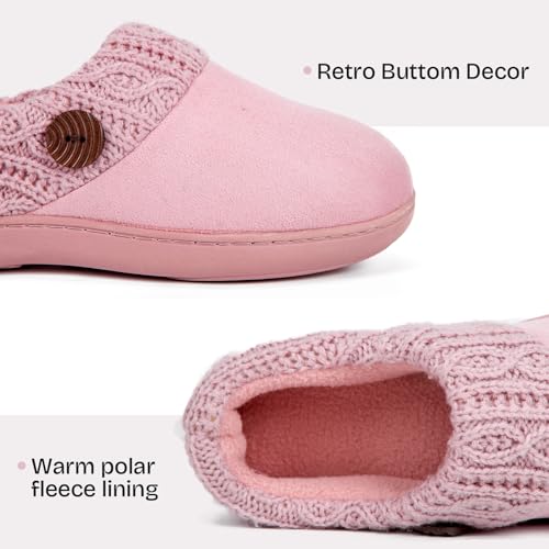EverFoams Women's Suede Memory Foam Slippers