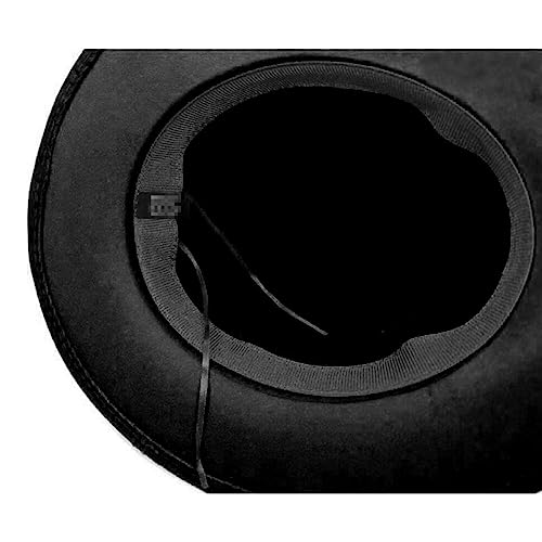 Upstore Women's Classic Felt Fedora Hat (Black)