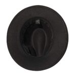 JK Home Wide Brim Fedora Hat - Felt Panama Cap - 2pcs
