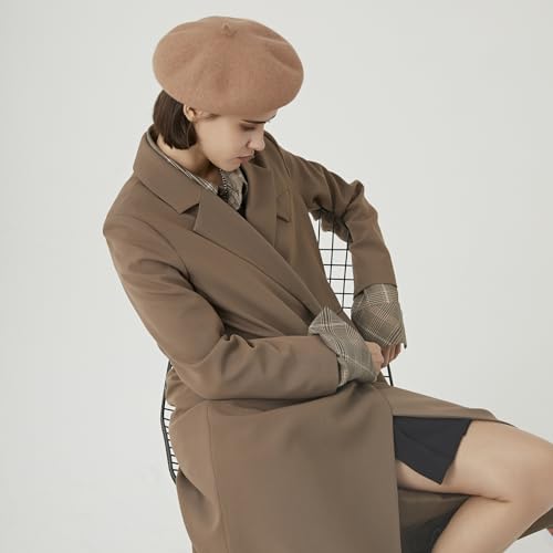 Gajaous Vintage 100% Wool Adjustable Beret for Women