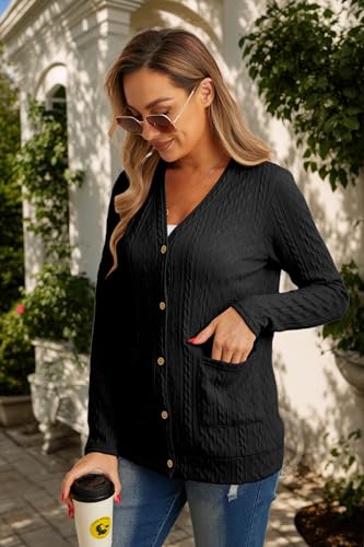 GRECERELLE Womens Long Sleeve Lightweight Cardigan