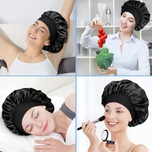 Silk Hair Wrap Bonnet for Sleeping, 1Pc, Elastic Hat