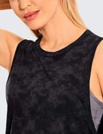 CRZ YOGA Pima Cotton Sleeveless Crop Top for Women
