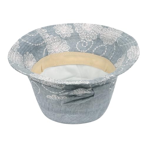 JIAHG Women's Floral UV Protection Bucket Hat