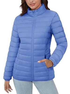 MAGCOMSEN Women's Lightweight Puffer Quilted Jacket