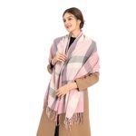 Oak & Tea Ladies Winter Tartan Shawls, Cashmere Feel