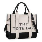 Gflyyue Women's Large PU Leather Tote Bag with Strap