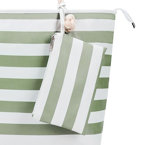 KALIDI Extra Large Waterproof Beach Tote with Pockets