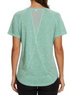 Gyabnw Women's Sports T-Shirt Back Mesh Loose Fit