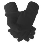Ladies Soft Warm Knit Thermal Winter Gloves