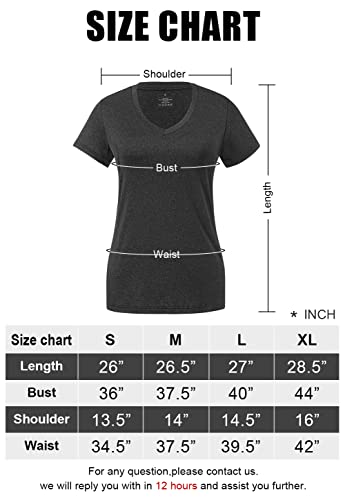 Star Vibe 3 Pack Women's Dry Fit V-Neck Gym T-Shirts