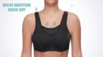 WingsLove Women's High Impact Wirefree Sports Bra