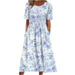 AMhomely Women's Casual Summer Dress with Pockets