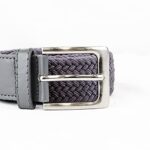 Woodland Leathers Elastic Braided Belt, Unisex Stretch