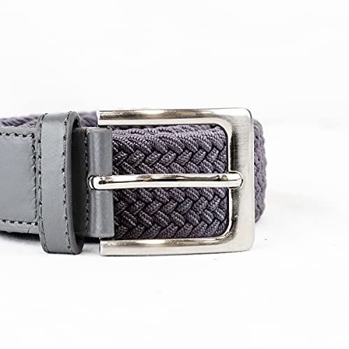 Woodland Leathers Elastic Braided Belt, Unisex Stretch