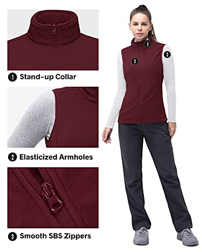 33,000ft Women's Lightweight Fleece Vest with Pockets