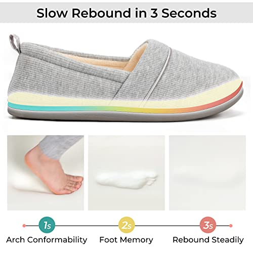 EverFoams Women's Memory Foam Knit House Slippers