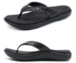KuaiLu Women's Yoga Mat Flip Flops with Arch Support