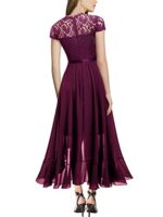 MIUSOL Women's Elegant Floral Lace Maxi Dress