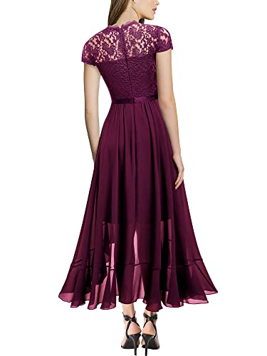 MIUSOL Women's Elegant Floral Lace Maxi Dress