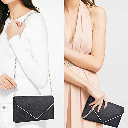 Fioeyr Women Sparkly Sequins Evening Clutch Purse