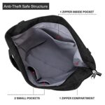 KALIDI Corduroy Waterproof Tote Bag with Zipper, 35L