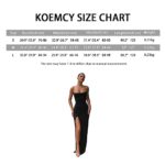 KOEMCY Womens Spaghetti Strap Sleeveless Maxi Dress