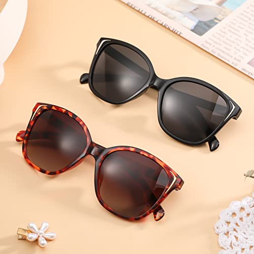 FANTESI 2 Pairs Cat Eye Polarized UV400 Sunglasses