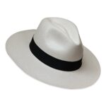 Tumia - White Fedora Panama Hat - Non-Rollable