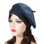 ZLYC Wool Beret Hat Classic Solid Color for Women