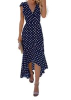 GRECERELLE Womens Summer Boho Floral Midi Dress