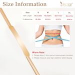 JASGOOD Women’s Thin Gold Metal Stretch Chain Belt
