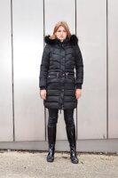 Spindle Women's Quilted Hooded Winter Parka - Fleece Lined