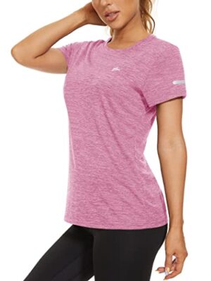 KEFITEVD Women's Quick Dry Short Sleeve Sport Top