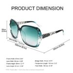 FEISEDY Oversized Polarised UV400 Sunglasses for Women
