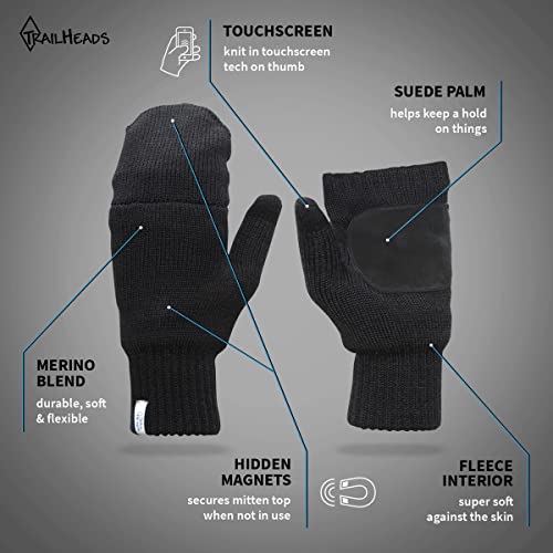 TrailHeads Women’s Merino Knit Convertible Mittens